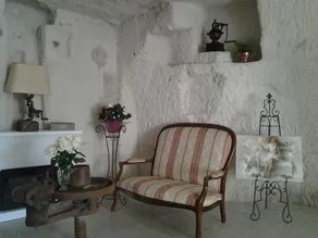 Habitación Troglo, B & B, cama queen, Chateaux de la Loire y Beauval Zoo - Image 2