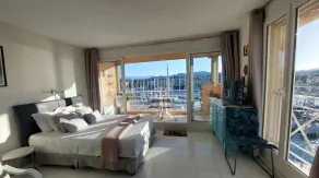 Superb top floor apartment in a 4**** spa complex right on the waterfront overlooking yacht harbour of Frejus,Alps and Mediterranean Sea. Garage, big pool and free WI-FI - Image 3