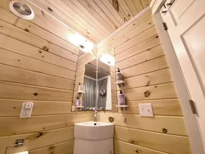 Tiny Container Home Retreat with Hot Tub, Fire Table, Dining Area, and Views! - Image 4