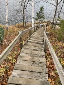 Fishing cabin in the pines! 50 acres of lakeshore & forest. Hear the loons call. - Image 5