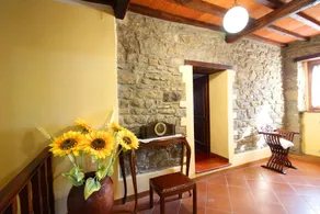 Part of an old stone country house enjoying a splendid panoramic view over the woods of the Casentin - Image 2