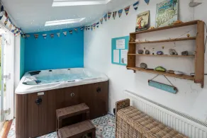 Hot tub, sauna, sea & beach views, sleeps 16 in 7 bedrooms, 5 star Luxury house - Image 2