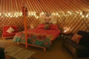 Mongolian Yurt with Log Cabin Kitchen/Bathroom in Berwyn Mountains, North Wales - Image 3
