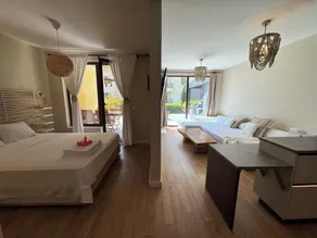 Cozy apt with private office 24\\7 Infinity salty heated pool barbecue sky dome - Image 5