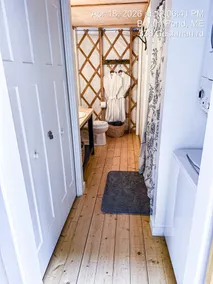 Private Romantic Luxury Yurt- Sunset deck with Mt Views-Hot Tub-AC-WiFi-Fire Pit - Image 4