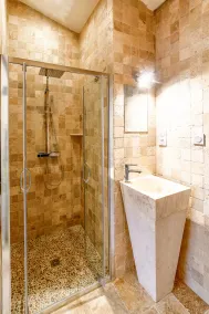 air-conditioned house, sea view sandy beach 150 m private heated pool 7x4 m - Image 4