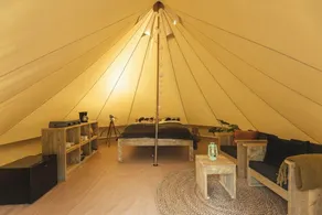 Sleep in this cozy bell tent at our cozy harbor! - Image 4