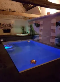 Campingvogn & Breakfast med opvarmet pool jacuzy Hammam - SAUNA privatiseret - Image 5