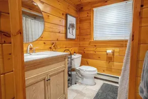 Beautiful private rustic log cabin, pool, hot tub - Image 2