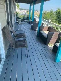 Direct ocean view 2 bed 2 bath 36 ft deck walk to beach. - Image 5
