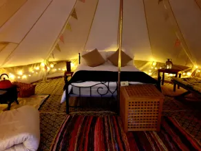 Hazel 5m xl bell tent with log burner near Whitby - Image 4