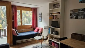 Wohnung im Gebäude in Zinal - 1 Doppelbett im Wohnzimmer (160x200) - 1 Badezimmer/WC - Küche - Kabel - Image 5