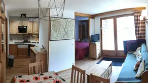 Puy Saint Vincent 1800, family flat 37m2, 2bed, 6pers, garden level, south facing. - Image 4