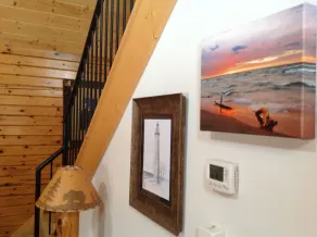 Neue Blockhütte auf 3 Hektar bewaldeten, Außendusche, Lake Michigan, klimatisiert - Image 2