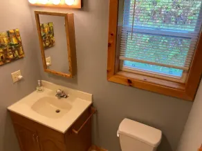 Cozy Cabin in the woods 2 br + 1 loft br, 1 bath. Large deck, beautiful views - Image 3