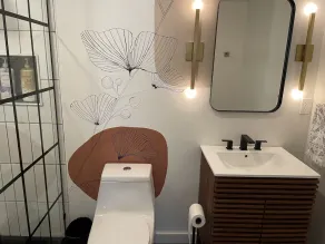 Rummelig moderne sø hjem skridt fra vandet i en stille bugt - Image 5