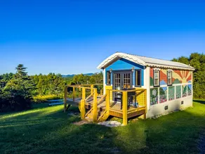 Tiny, charming mountaintop cottage with large firepit, deck and amazing views - Image 5