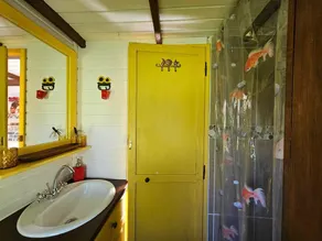 Belle des Prés\" caravan, Nordic bath and shared pool. - Image 3