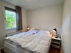 Beautiful, brand new and uniquely designed chalet with pretty garden. Very spacious, modernly furnished for 5 people with luxurious \"infinity\" gas fireplace, wash-and-dryer and free WiFi. - Image 2