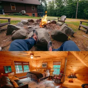 Adirondack cabin near Lake Placid & High Peaks: 7 person hot tub and skiing - Image 3
