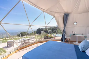 Chalet 'Dome On The Hill with Jacuzzi' avec vue sur la mer, Wi-Fi et climatisation - Image 4