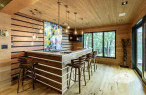 Gorgeous Muskoka masterpiece! Dockside cabana with bar! - Image 3