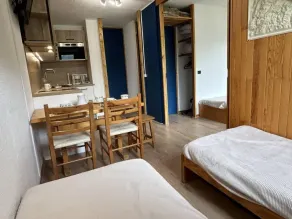 À 100m des pistes de ski, étage -3, balcon, télévision, 28m², Méribel-Mottaret - Image 4