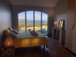 PANORAMIC VIEW over the Gulf of Saint-Florent with heated swimming pool - Image 4