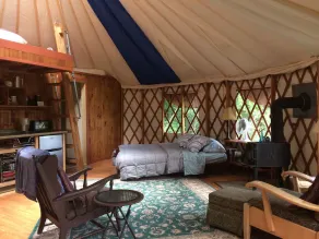 Hyggelig ren yurt, beliggende privat i skove og haver - Image 5