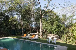 Five Bungalows, Swimming Pool and Amenities Amidst a Beachfront Forest. - Image 4