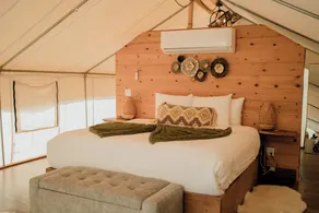 Luxury Glamping Tent with Vineyard Views & Private Bathroom - Image 3