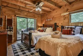 Cabin with terrace, BBQ & hot tub | River view - Image 5
