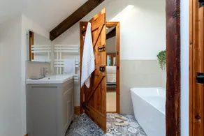 The Old Coach House - Converted barn with private garden parking and fireplace - Image 3