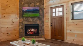 Hot tub cabin with fireplace, Smoky Mountain views, pet friendly, 10 min to Park - Image 2