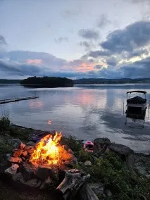 Lakefront Home With Island View - Image 3
