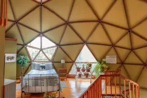 Unique Handcrafted Geodesic Dome w/2 Fire Pits & Hot Tub – 40+ Private Acres - Image 4