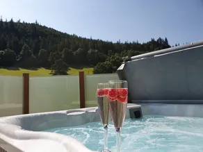 Luxury hot tub lodge in Betws-y-Coed, ideal for exploring Snowdonia National Park - Image 2