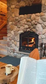 Lulu’s Lodge: Cozy Woods Cabin w/ Hot Tub + Stone Fireplace - Image 2