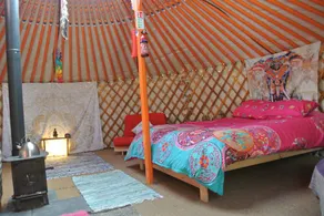 Mongolian Yurt with Log Cabin Kitchen/Bathroom in Berwyn Mountains, North Wales - Image 2