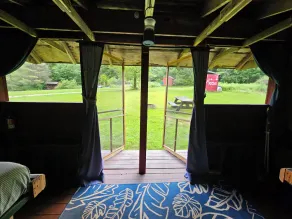 Red Eft Rustic Camping Cabin at Camp Earth Connection - Image 4