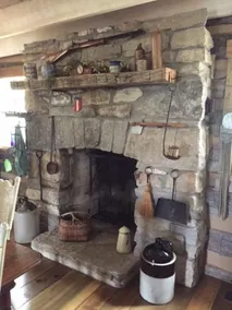 1800’s restored log cabin on 26 private rolling wooded acres with sunset views - Image 4