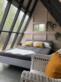Birch A-Frame Solar off-grid with Sauna & Pool - Image 4