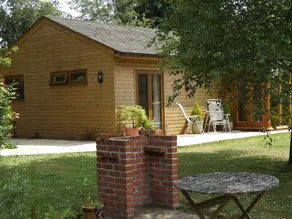 A beautiful pine chalet with its own private garden surrounded by fields - Image 4