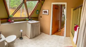 Unique Handcrafted Geodesic Dome w/2 Fire Pits & Hot Tub – 40+ Private Acres - Image 3