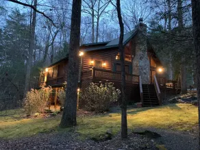 Directly on Big Creek/Hot Tub/Game Room/Outdoor Living Space/ Remote/True Cabin - Image 4