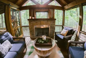 Inn The Ravine Luxury Treehouse * bain à remous, cheminée, foyer, isolé * - Image 2