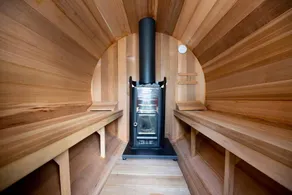 NEW: Waldhaus. Elegant half-timbered house + barrel-shaped sauna - Image 2