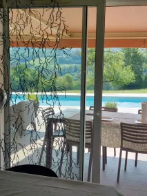 🧡 Magnifique villa  avec piscine 8X3m vue sur le château de Montrottier. - Image 5