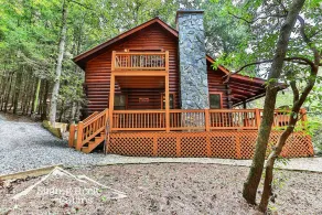 Deck über dem Ellijay River, Whirlpool, eingezäunter Hof, haustierfreundlich - Image 2