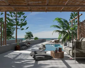 Apocalypsis Suite | walk out Sea View patio  with Private Heated Pool - Image 5